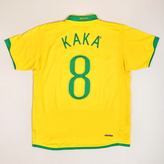 Brazil  2006 - 2008 Home Shirt #8 Kaka (Very good) S