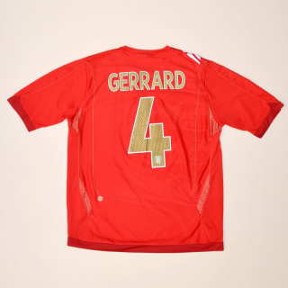 England 2006 - 2008 Away Shirt #4 Gerrard (Very good) L