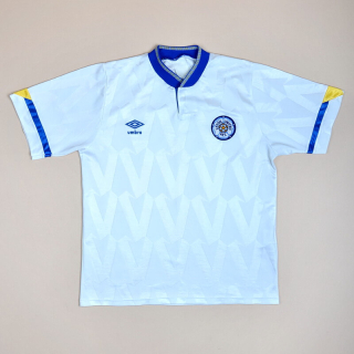 Leeds United 1990 - 1992 Home Shirt (Very good) L