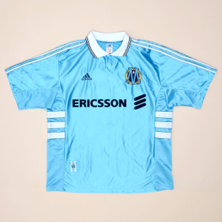 Olympique Marseille 1998 - 1999 'Signed' Centenary Away Shirt (Good) XL