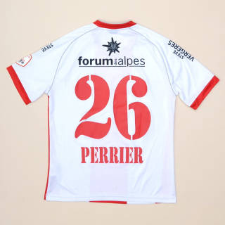 FC Sion 2013 - 2014 Match Issue Signed Home Shirt #26 Perrier (Very good) M