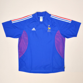 France 2002 - 2004 Home Shirt (Very good) XL