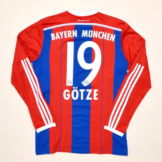 Bayern Munich 2014 - 2015 Home Shirt #19 Gotze (Very good) M