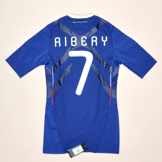 France 2009 - 2010 'BNWT' Player Issue TechFit Home Shirt #7 Ribery (New with defects) M