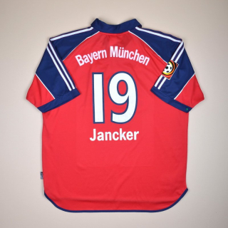 Bayern Munich 1999 - 2001 Home Shirt #19 Jancker (Very good) XL