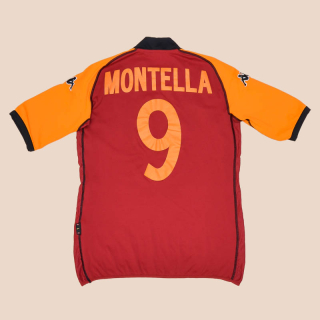 Roma 2002 - 2003 European Shirt #9 Montella (Good) L