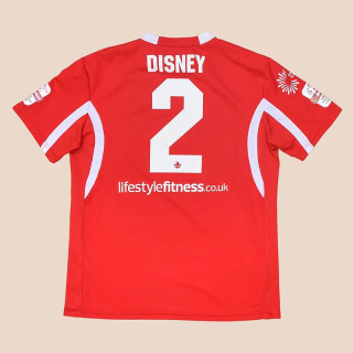 Connah's Quay Nomads 2015 - 2016 Match Issue Home Shirt #2 Disney (Very good) L