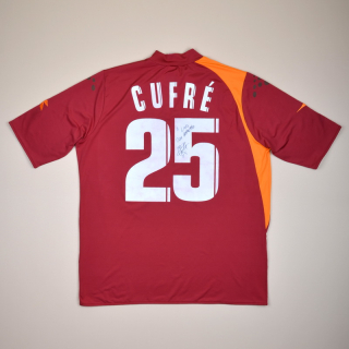 Roma 2005 - 2006 Player Issue Signed Home Shirt #25 Cufre (Very good) XXL