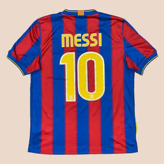 Barcelona 2009 - 2010 Home Shirt #10 Messi (Very good) S