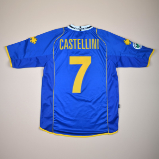 Parma 2007 - 2008 Match Worn Away Shirt #7 Castellini (Very good) XL