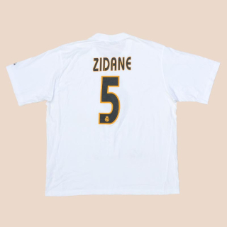 Real Madrid 2003 - 2004 Cotton Shirt #5 Zidane (Very good) XL