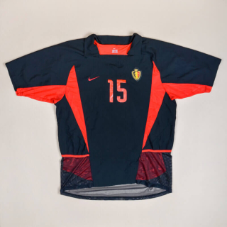 Belgium  2002 - 2004 Match Issue Away Shirt #15 (Excellent) XL