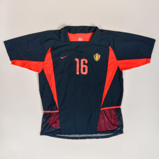 Belgium  2002 - 2004 Match Issue Away Shirt #16 XL