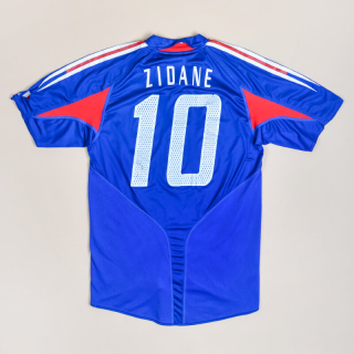 France 2004 - 2006 Home Shirt #10 Zidane (Good) S