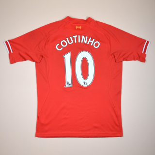 Liverpool 2013 - 2014 Home Shirt #10 Coutinho (Good) L