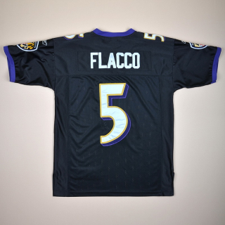 Baltimore Ravens NFL Authentic American Football Shirt #5 Flacco (Excellent) XL