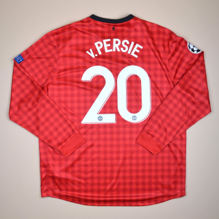 Manchester United 2012 - 2013 Champions League Home Shirt #20 Van Persie (Excellent) XXL