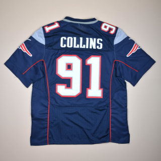 New England Patriots NFL American Football Shirt #91 Collins (Excellent) L