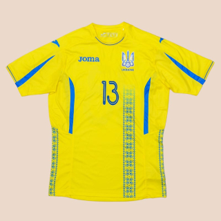 Ukraine 2017 - 2018 Match Issue Home Shirt #13 (Excellent) S