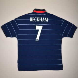 Manchester United 1999 - 2000 Away Shirt #7 Beckham (Excellent) XXL