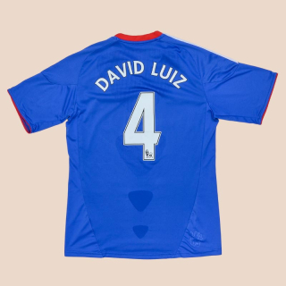 Chelsea 2010 - 2011 Home Shirt #4 David Luiz (Good) M