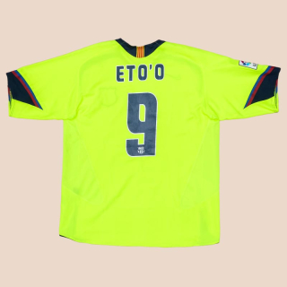 Barcelona 2005 - 2006 Away Shirt #9 Eto'O (Good) XL