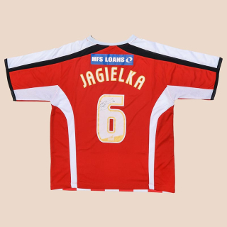 Sheffield United 2005 - 2006 'Signed' Home Shirt #6 Jagielka (Very good) M