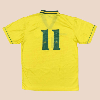 Brazil  1994 - 1997 Home Shirt #11 (Good) XL