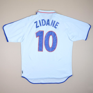 France 2000 - 2002 Away Shirt #10 Zidane (Very good) XL