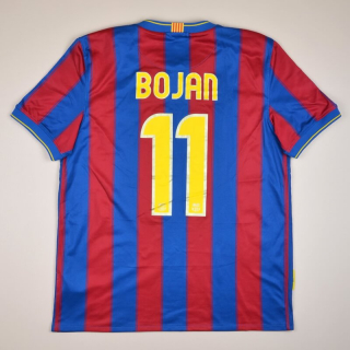 Barcelona 2009 - 2010 Home Shirt #11 Bojan (Very good) L