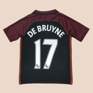 Manchester City 2017 - 2018 Away Shirt #17 De Bruyne (Good) YS