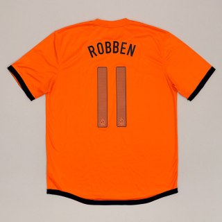 Holland 2012 - 2013 Home Shirt #11 Robben (Very good) L