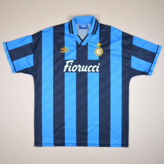 Inter Milan 1993 - 1995 Home Shirt (Excellent) XL