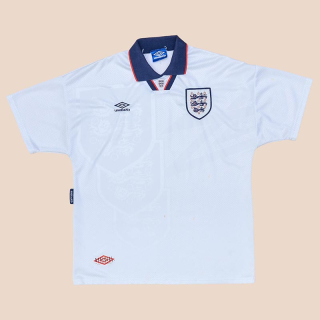 England 1993 - 1995 Home Shirt (Good) XL