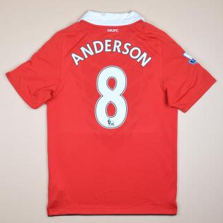 Manchester United 2010 - 2011 Home Shirt #8 Anderson (Very good) S