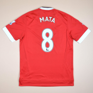 Manchester United 2015 - 2016 Home Shirt #8 Mata (Very good) M