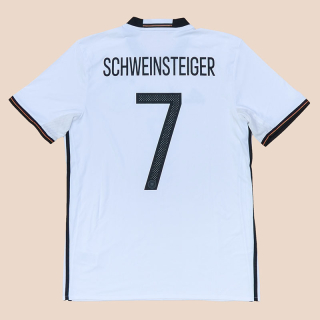 Germany 2015 - 2016 Home Shirt #7 Schweinsteiger (Very good) M