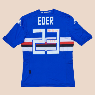 Sampdoria 2013 - 2014 Match Issue Signed Home Shirt #23 Eder (Very good) XL