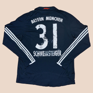 Bayern Munich 2008 - 2009 Match Issue Away Shirt #31 Schweinsteiger (Not bad) XL