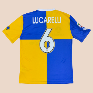 Parma 2013 - 2014 Match Worn Away Shirt #6 Lucarelli (Very good) XL