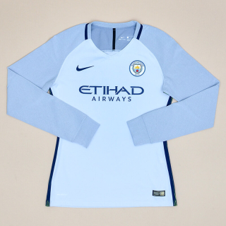 Manchester City 2017 - 2018 Player Issue Goalkeeper Shirt (Excellent) S