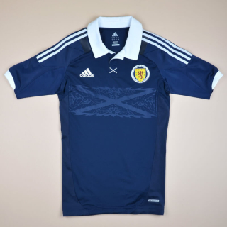 Scotland 2011 - 2013 Player Issue TechFit Home Shirt (Excellent) L