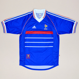 France 1998 - 2000 Home Shirt (Excellent) L