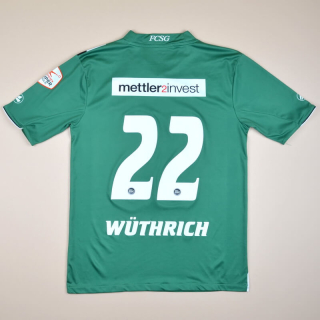 St Gallen 2013 - 2014 Match issue Home Shirt #22 Wüthrich (Excellent) S