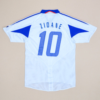 France 2004 - 2006 Away Shirt #10 Zidane (Very good) M