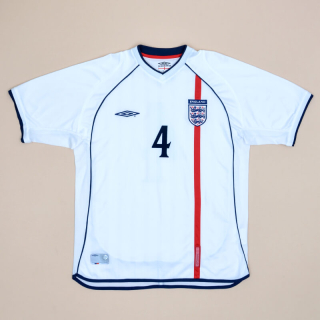 England 2001 - 2003 Home Shirt #4 (Very good) L