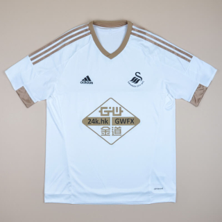 Swansea 2015 - 2016 Home Shirt (Excellent) L