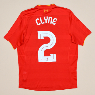 Liverpool 2016 - 2017 Home Shirt #2 Clyne (Very good) S