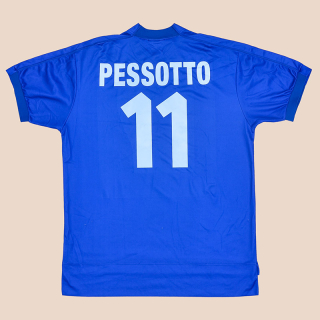 Italy 1999 - 2000 Home Shirt #11 Pessotto (Good) XXL