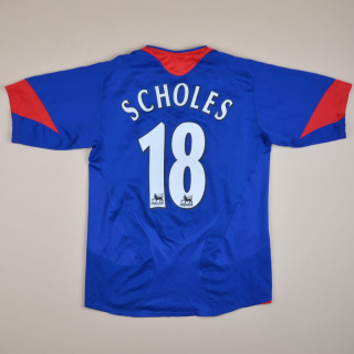 Manchester United 2005 - 2006 Away Shirt #18 Scholes (Very good) S